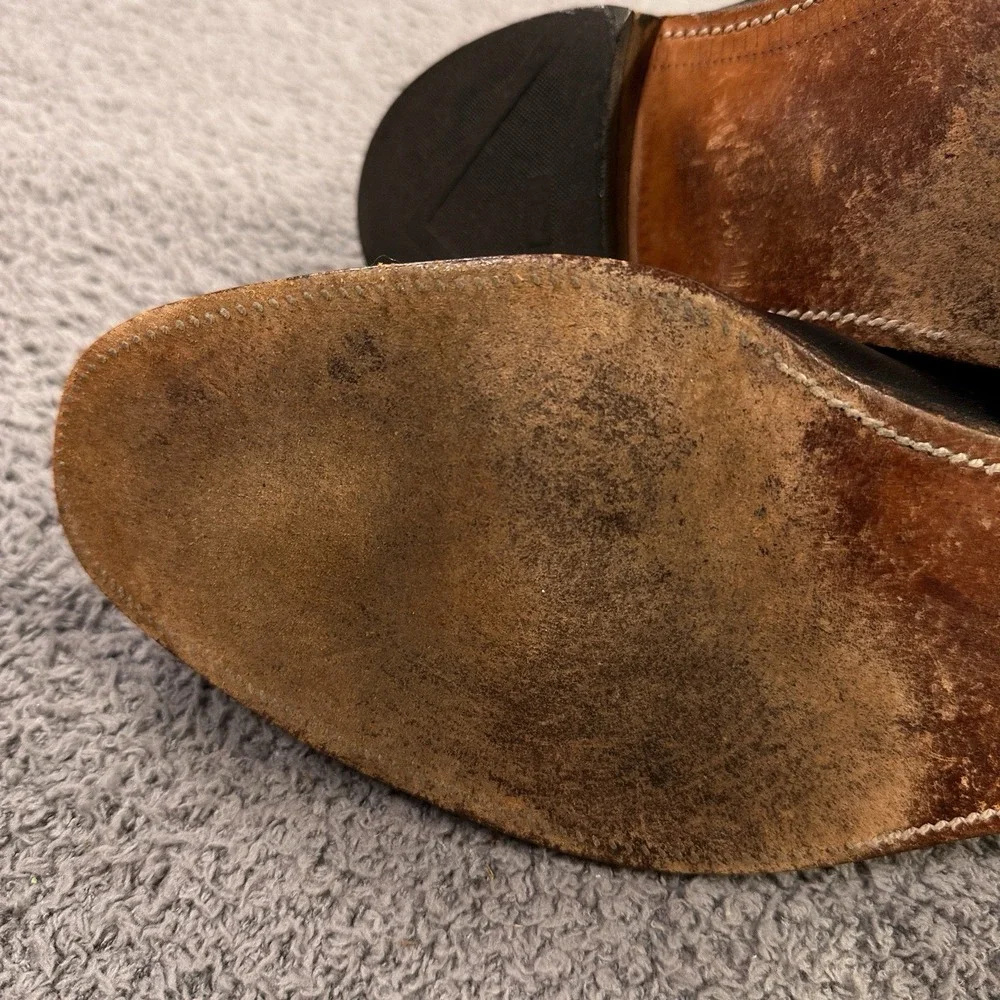 Allen Edmonds Fifth Avenue Shoes‎ Mens 13 B Black Leather Cap Toe Oxford Derby